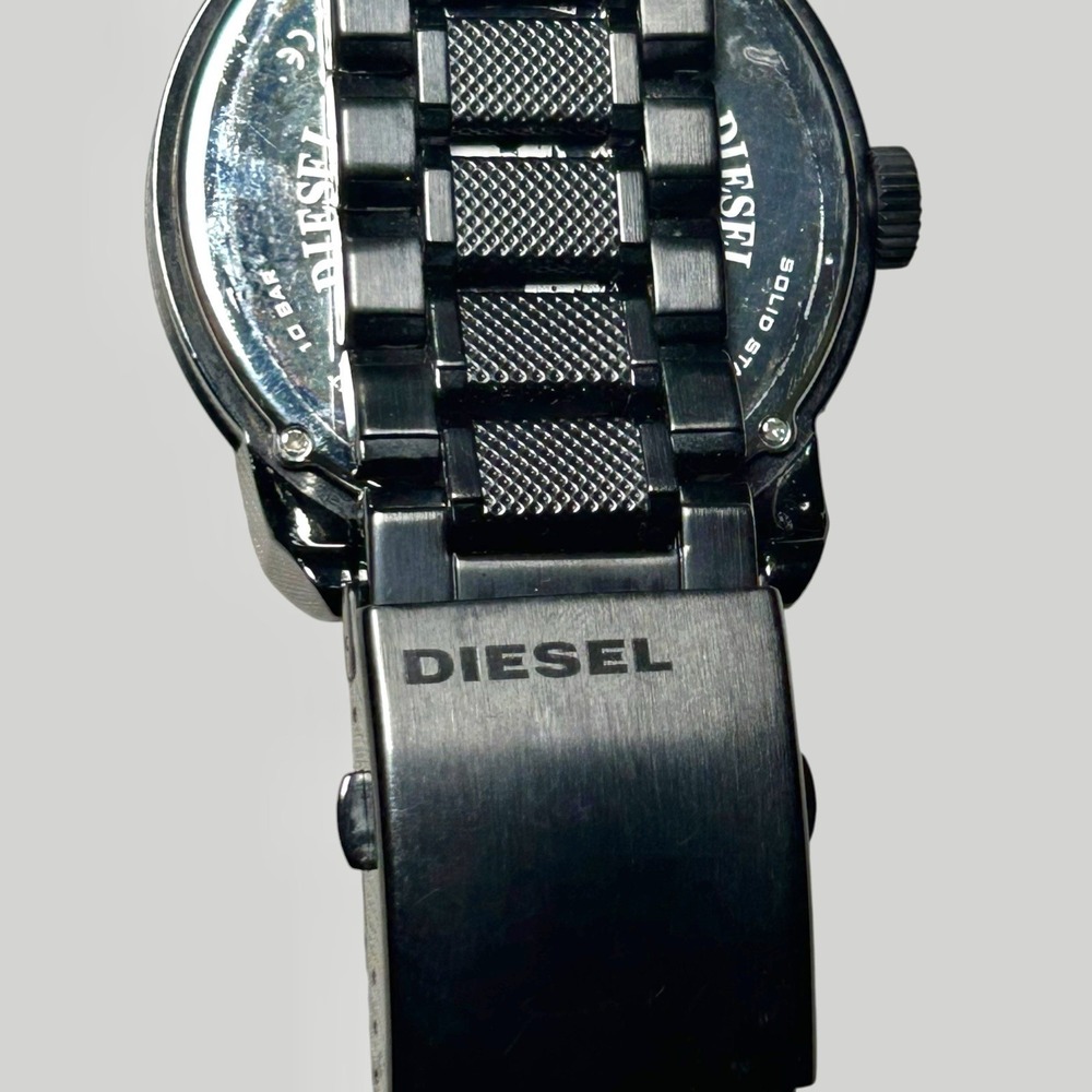 Diesel Men's Double Down Black Stainless Steel Watch DZ1371 - Picture 6 of 9